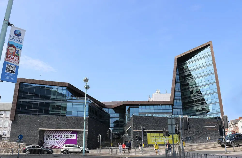 Roland Levinsky Building, the flagship building of the University of Plymouth (host campus of the Peninsula/Plymouth medical school), Plymouth