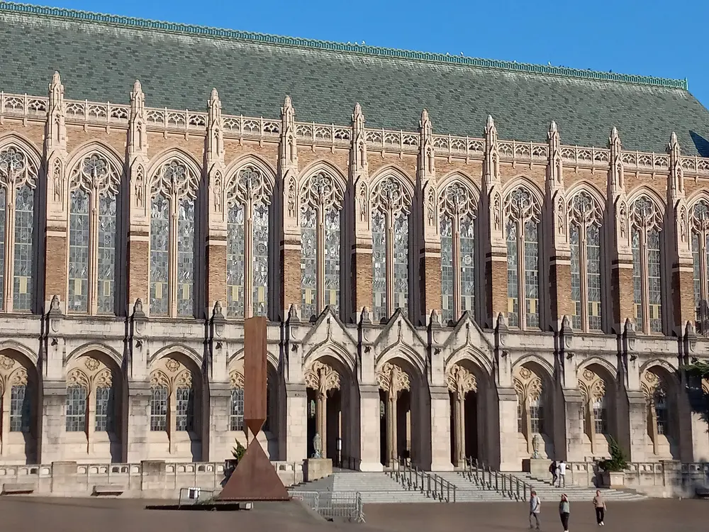 Suzzallo Library across Red Square, University of Washington, Seattle